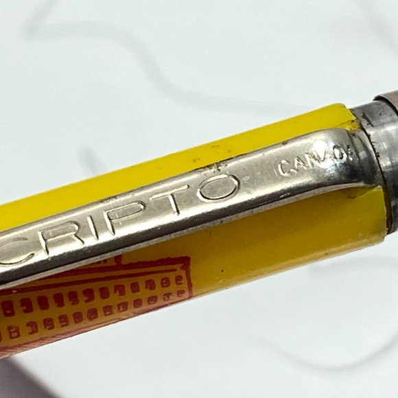 Vintage Scripto Mechanical Pencil YELLOW, made in canada - Picture 9 of 10